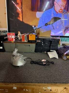 BuG Halogen Task Lamp Model TD345 Silver